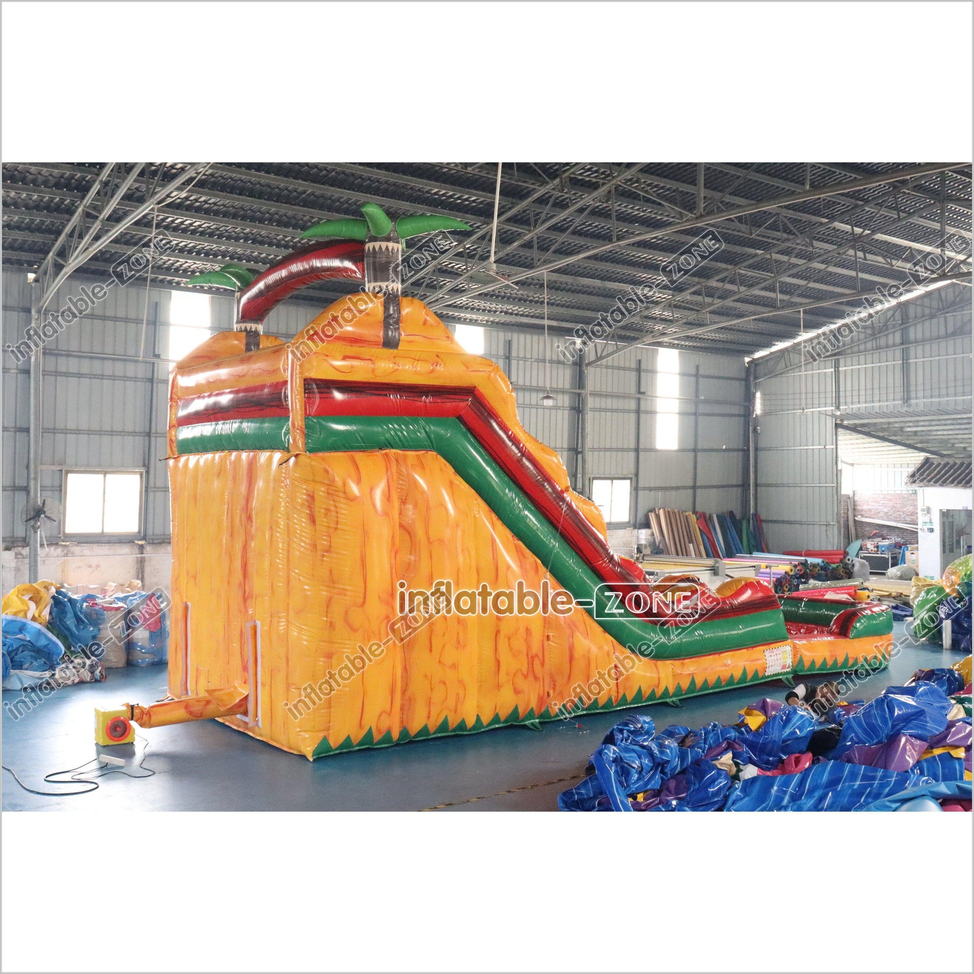 Tropical Giant Inflatable Slide With Pool Commercial Combo Large Inflatable Slides For Kids And Adults - Inflatable-Zone