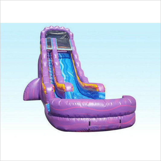Purple Attractive Kids Inflatable Water Slide Pressure-Resistance - Inflatable-Zone