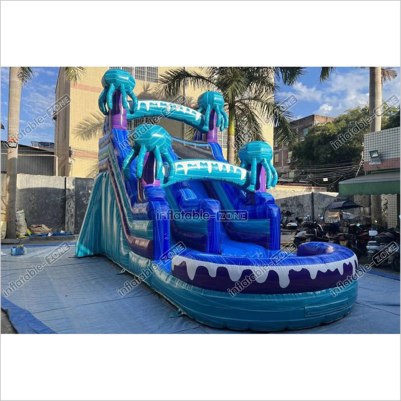 Water Slide Jumping Castle Slip And Inflatables For Adults Near Me Big Blow Up Bounce House Slide - Inflatable-Zone