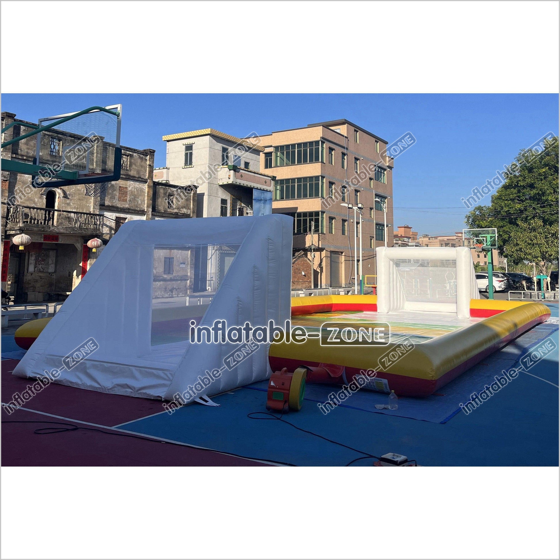 Giant Inflatable Football Field Inflatable Soccer Field Pitch For Outdoor Inflatable Soccer Games - Inflatable-Zone