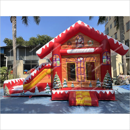 Hiring A Bouncy Castle Christmas Inflatable Slide Soft Playground Near Me Commercial Combo Bounce House With Slide Rental - Inflatable-Zone