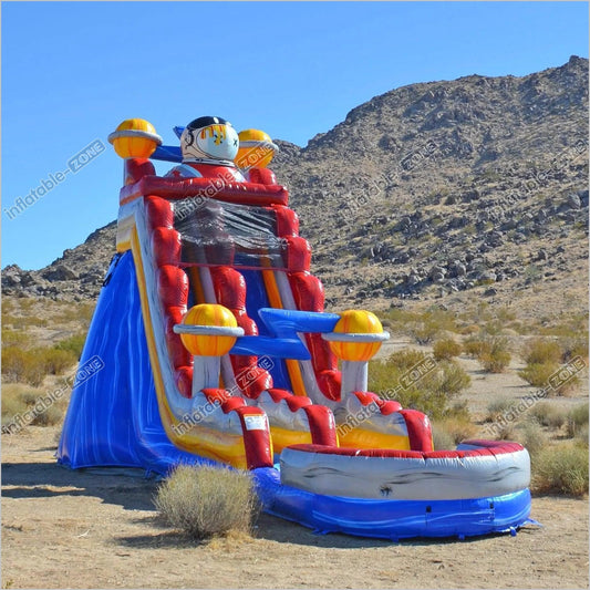 Orbit The Astronaut Inflatable Water Slide Fun Jump Waterslide Outdoor Blow Up Slide And Pool - Inflatable-Zone