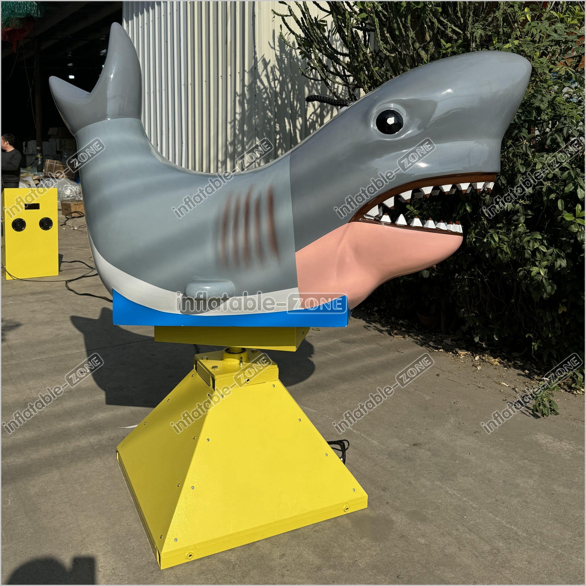 Fun Inflatable Mechanical Shark Riding Inflatable Amusement Ride For Party Game - Inflatable-Zone