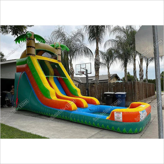 Giant Inflatable Water Slide For Adult, Commercial Grade Water Park Slides - Inflatable-Zone