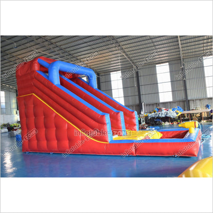 Single Lane Commercial Inflatable Wet Dry Slide Jumper Water Slide With Splash Pool For Kids And Adults - Inflatable-Zone
