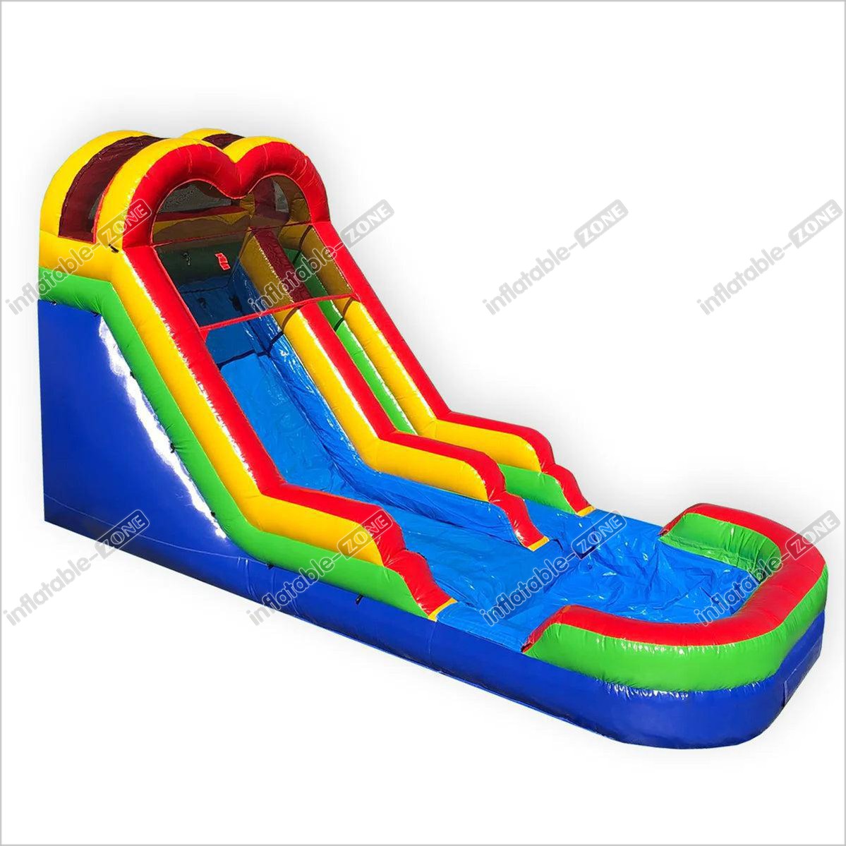 Multicolor Inflatable Water Slide Blow Up Splash Pool Jumping For Parties Fun Jump Water Slides - Inflatable-Zone