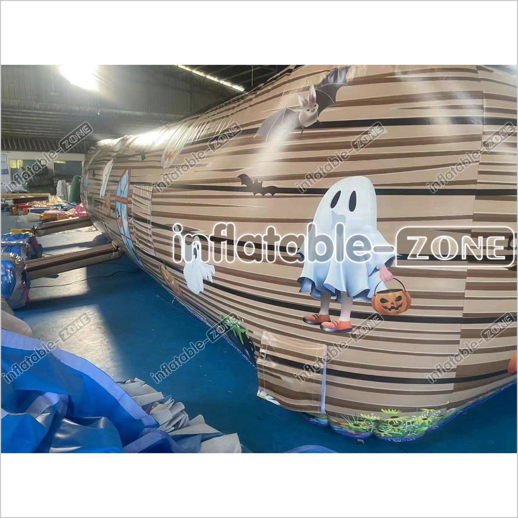 Halloween Inflatable Haunted House Maze Sports Game Halloween Blow-Up Party Fun House - Inflatable-Zone
