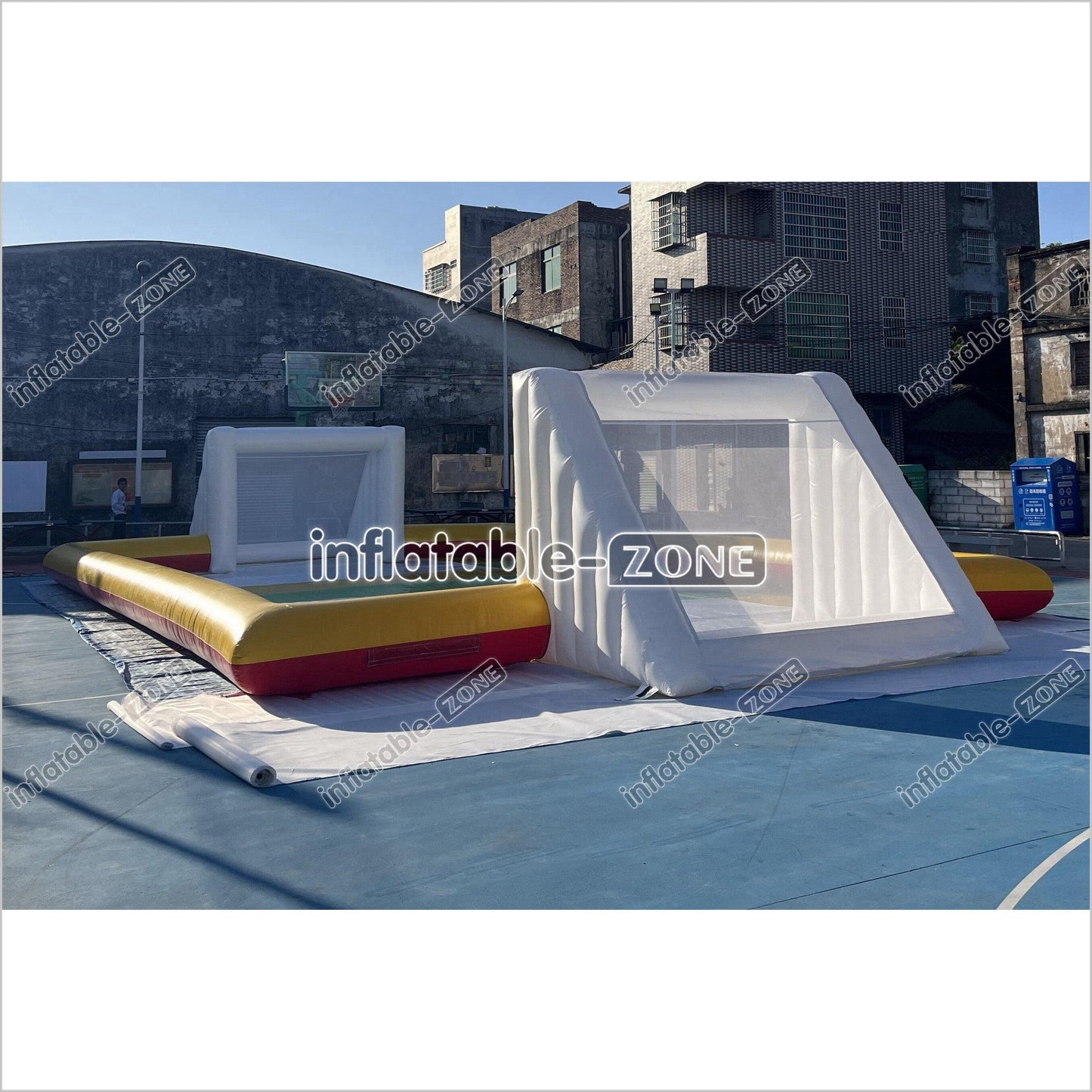 Giant Inflatable Football Field Inflatable Soccer Field Pitch For Outdoor Inflatable Soccer Games - Inflatable-Zone