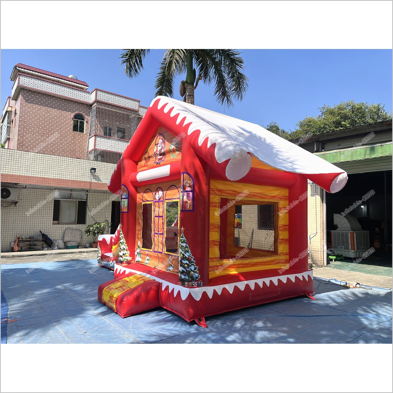 Hiring A Bouncy Castle Christmas Inflatable Slide Soft Playground Near Me Commercial Combo Bounce House With Slide Rental - Inflatable-Zone