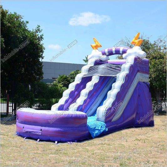 Thunder Commercial Grade Water Slide With Pool Best Backyard Inflatable Waterslide Play Center - Inflatable-Zone