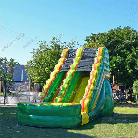 River Commercial Grade Water Slide With Pool Party Go Round Inflatable Water Slide For Backyard - Inflatable-Zone