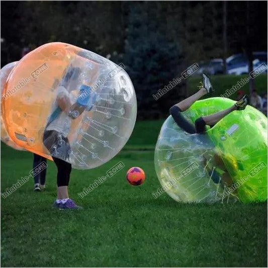 5 Orange 5 Green Bubble Soccer, Giant Bubble Ball - Inflatable-Zone