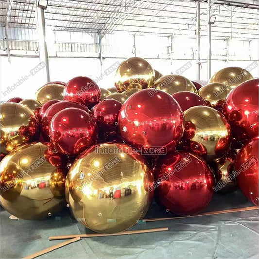Inflatable Mirror Ball Party Inflatable Shiny Brite Balls For Event Decoration