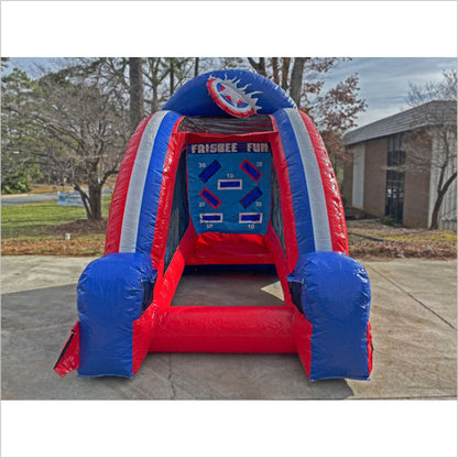 Frisbee Game Interactive Playground Inflatable Frisbee Fun Toss Party Equipment Rentals Team Building Near Me