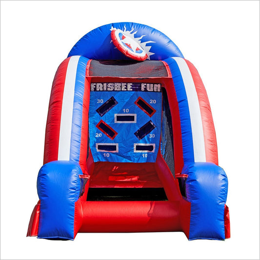 Frisbee Game Interactive Playground Inflatable Frisbee Fun Toss Party Equipment Rentals Team Building Near Me