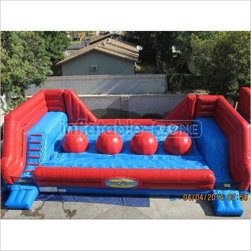 Big Balls Wipeout Run Inflatable Obstacle Course - Inflatable-Zone