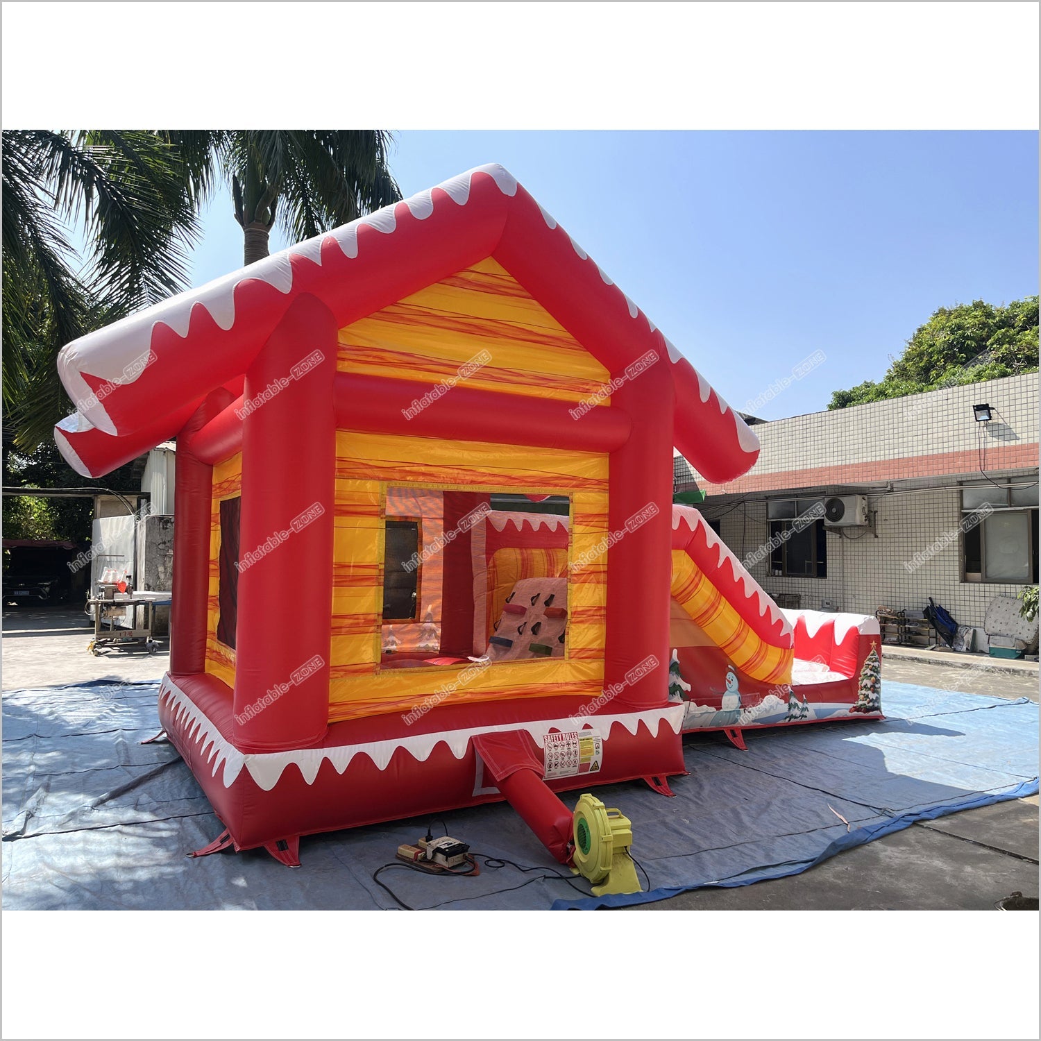 Hiring A Bouncy Castle Christmas Inflatable Slide Soft Playground Near Me Commercial Combo Bounce House With Slide Rental - Inflatable-Zone