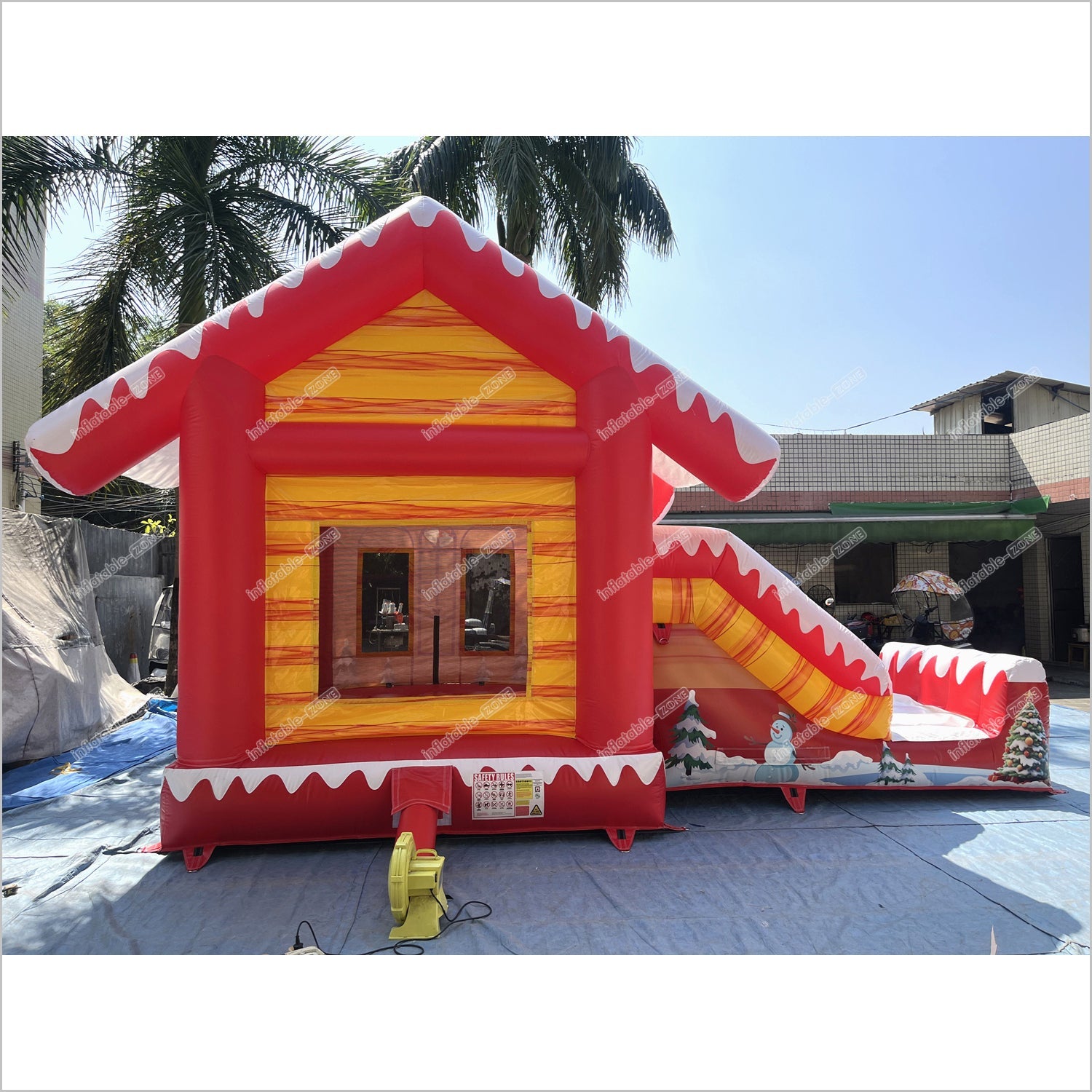 Hiring A Bouncy Castle Christmas Inflatable Slide Soft Playground Near Me Commercial Combo Bounce House With Slide Rental - Inflatable-Zone