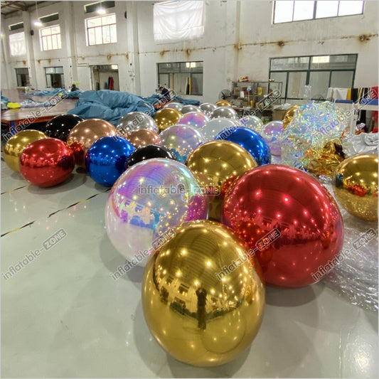 Giant Inflatable Mirror Ball Wedding Stage Decoration Party Inflatable Disco Ball Mirror Ball - Inflatable-Zone