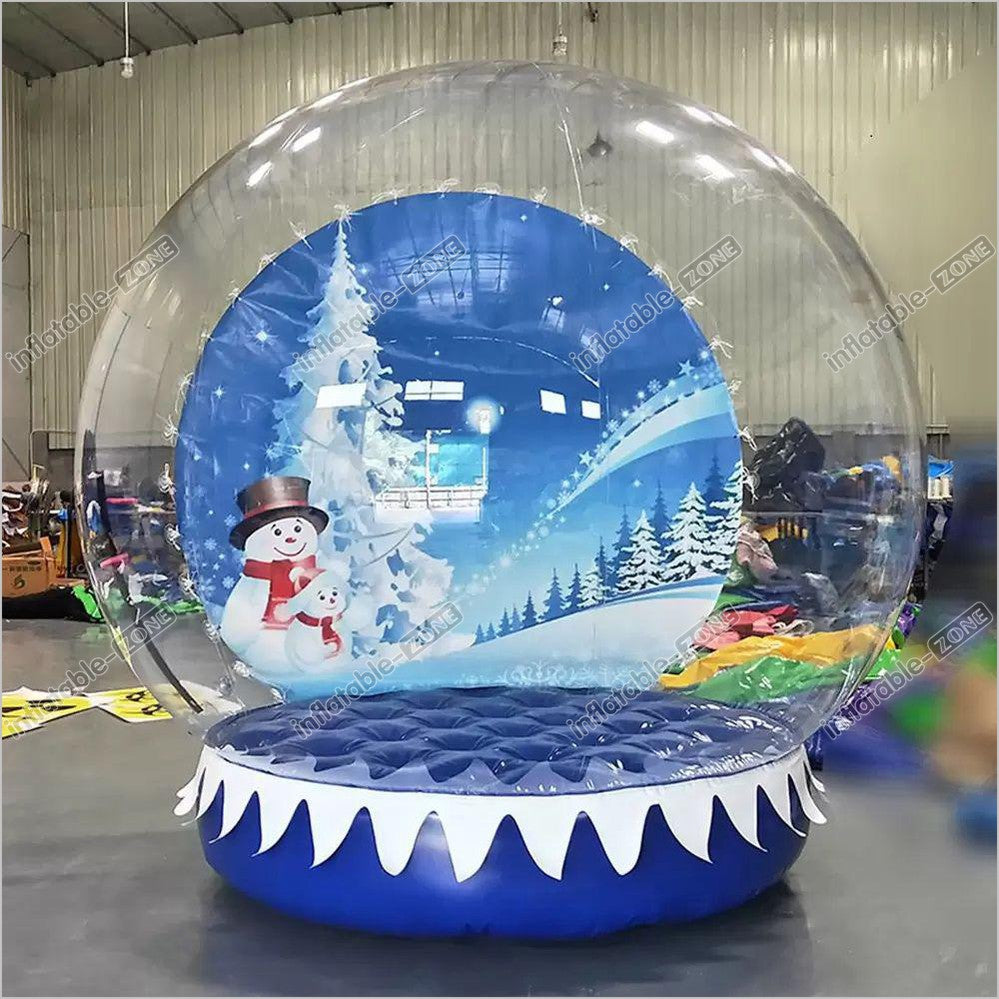 Christmas Inflatable Snow Globe With Snow Blow Up Snow Globe - Inflatable-Zone