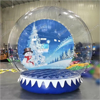 Christmas Inflatable Snow Globe With Snow Blow Up Snow Globe - Inflatable-Zone