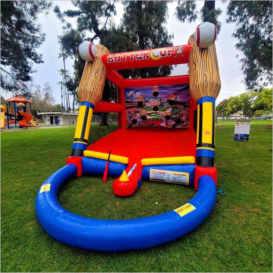 Batter Up Baseball Batting Practice Near Me Inflatable Baseball Game Outdoor Team Building Activities