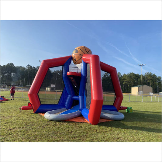 Buzzer Beaters Inflatable Basketball Hoops Competitive Play Challenge 4-Player Basketball Shooting Game