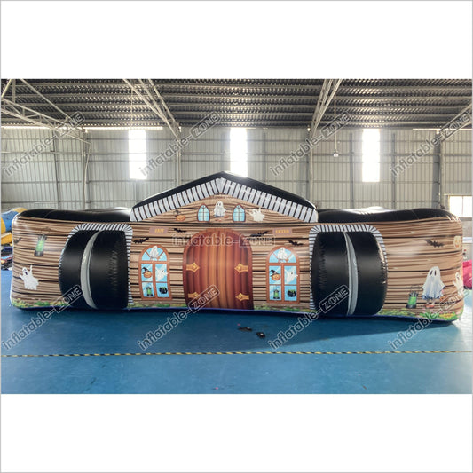 Halloween Inflatable Haunted House Maze Sports Game Halloween Blow-Up Party Fun House - Inflatable-Zone
