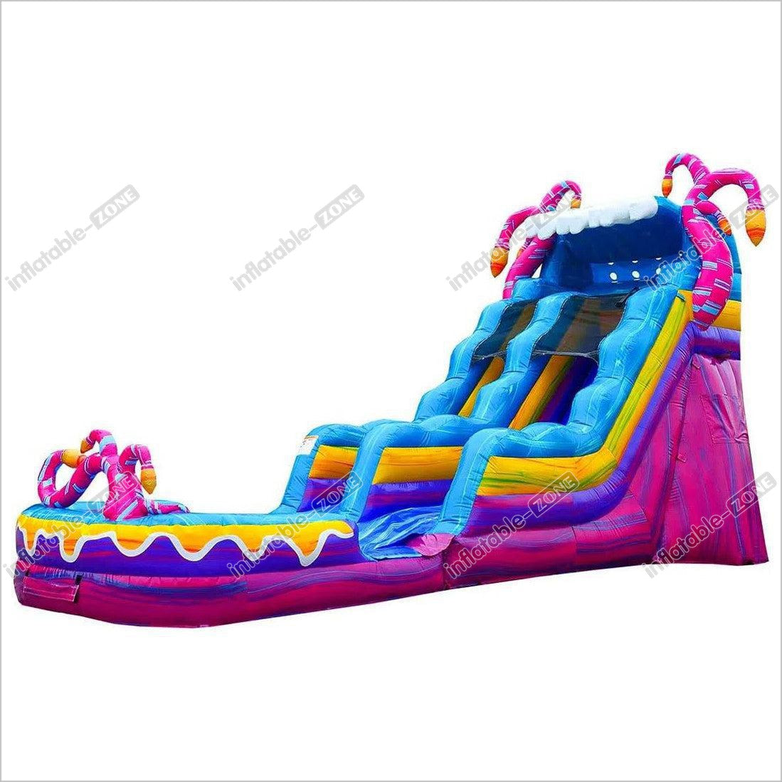 Mystery Jungle Commercial Grade Water Slide With Pool Large Water Inflatables Waterslides - Inflatable-Zone