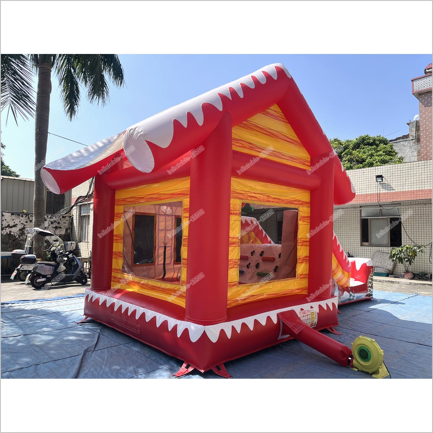 Hiring A Bouncy Castle Christmas Inflatable Slide Soft Playground Near Me Commercial Combo Bounce House With Slide Rental - Inflatable-Zone