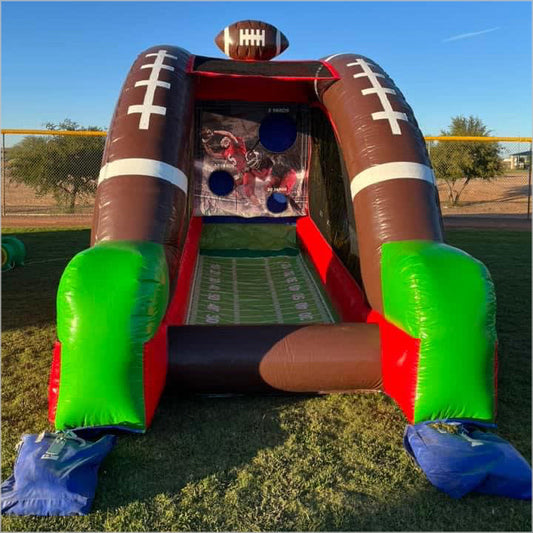 Sports Events Inflatable Football Game Toss Quarterback Pass Attack Long Football Throw Great Team Building Activities