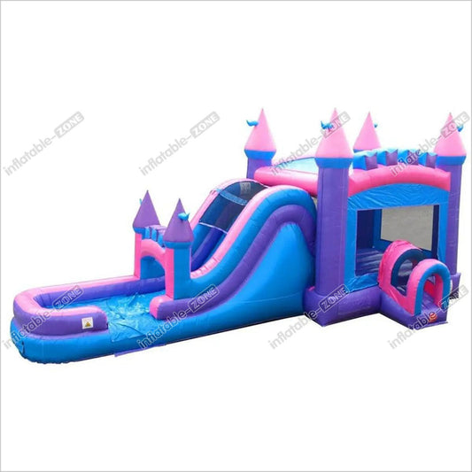 Mega Bounce House Wet Dry Combo Party Water Slides Jump For Joy Inflatables Castle - Inflatable-Zone