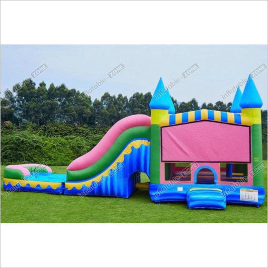 Titanic Bouncy Castle Big Wet Bounce Fun In The Sun Inflatables Jump House Water Slide Combo - Inflatable-Zone