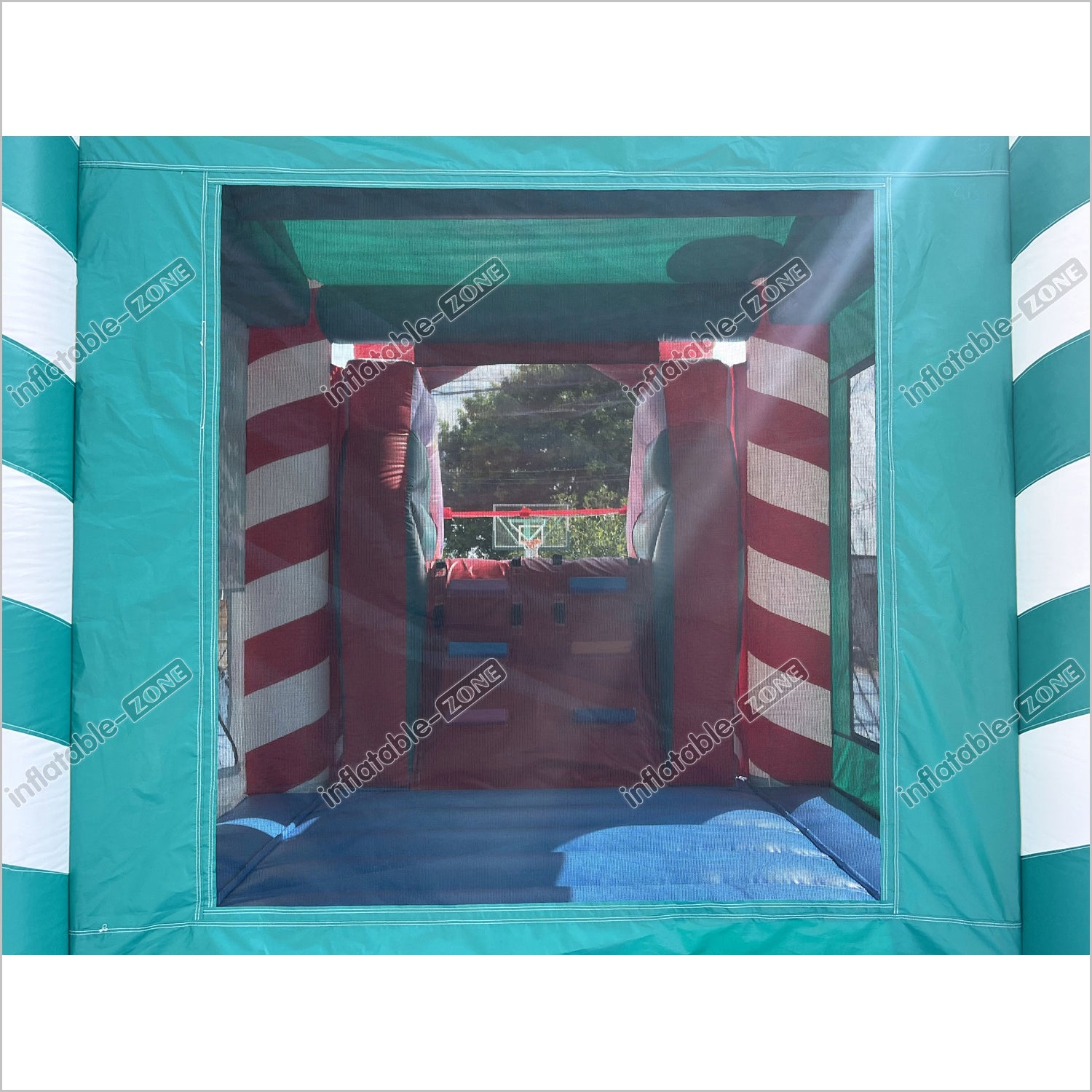 Candy Cane Christmas Tree Inflatable Bounce House With Water Slide Combo Game Bouncy Castle And Slide Hire - Inflatable-Zone