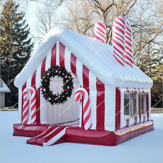 Christmas Candy Bounce Houses Inflatables Outdoor Toys Bouncy Castle Bouncers For Rent Near Me