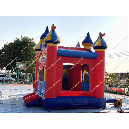 Circus Colours Inflatable Combos Bouncy Castle Slide And Pool Inflatable Parks Near Me Water Slide Bounce House Rental