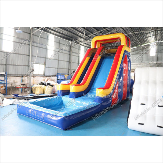 Indoor Outdoor Waterslide Commercial Inflatable Water Slide Blow Up Splash Pool For Kids Adults Party - Inflatable-Zone