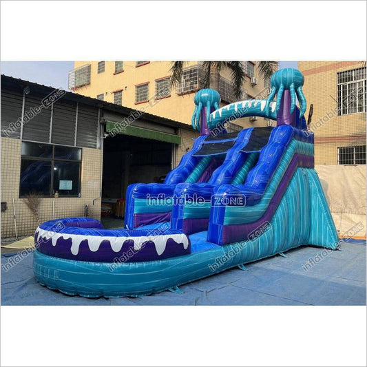 Commercial Inflatable Water Slide Blow Up Jumper Near Me Jellyfish Waterslide For Above Ground Pool - Inflatable-Zone
