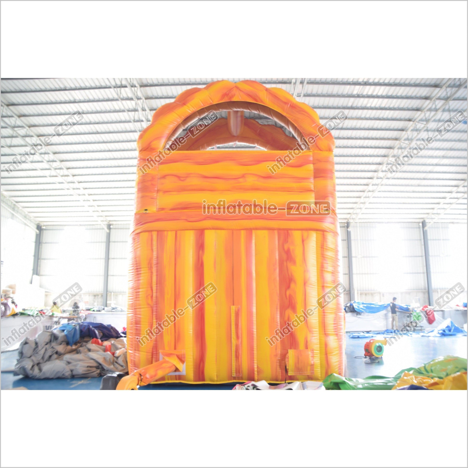 Slam N Curve Inflatable Water Slide Sunny Fun Largest Blow Up Splash Pool Double Lane Water Slide - Inflatable-Zone