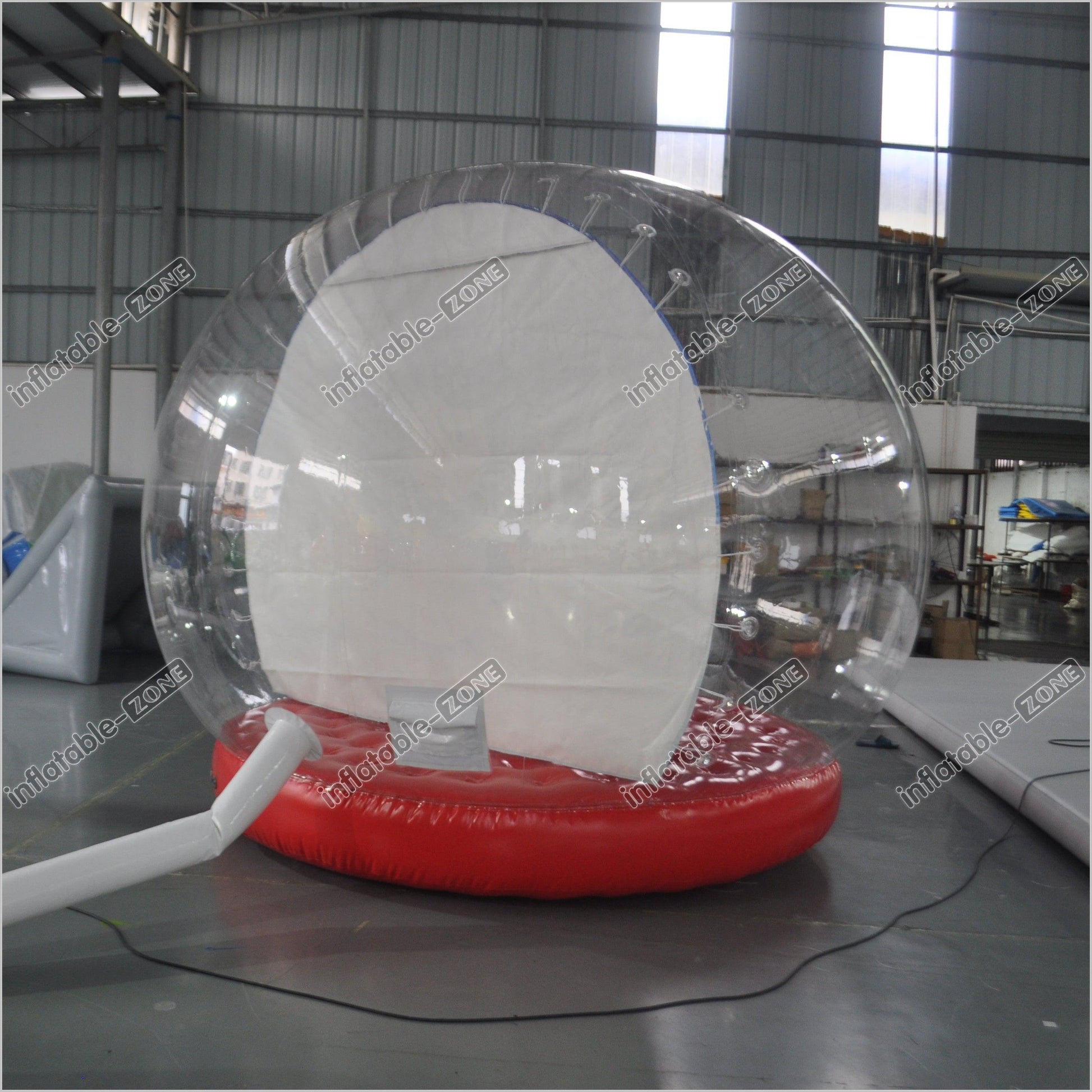 Christmas Big Inflatable Snow Globe Photo Booth Inflatable Snow Globe Clear Bubble Tent - Inflatable-Zone
