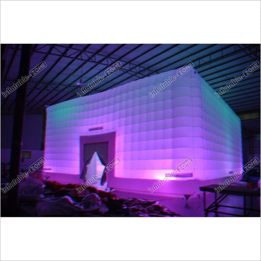 Outdoor Led Light Inflatable Wedding Tent Party Giant Inflatable Disco Cube Tent Inflatable Nightclub - Inflatable-Zone