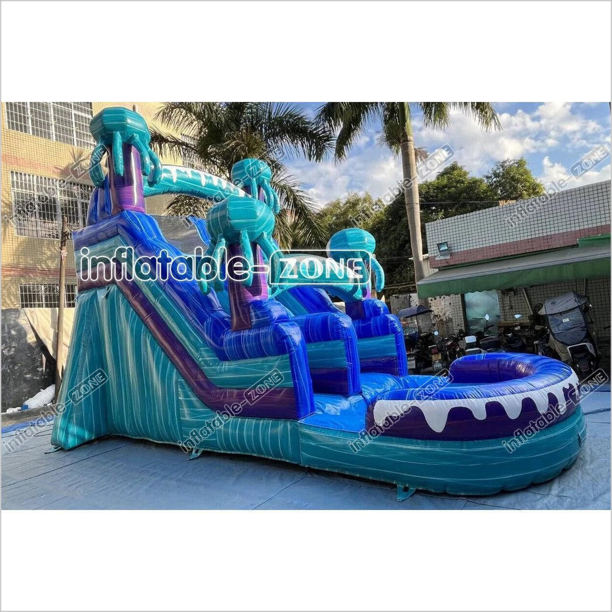 Water Slide Jumping Castle Slip And Inflatables For Adults Near Me Big Blow Up Bounce House Slide - Inflatable-Zone
