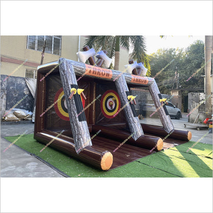 Double Sports Inflatable Axe Throwing Rental Play Equipment Near Me Axe Throw Games For Team Building