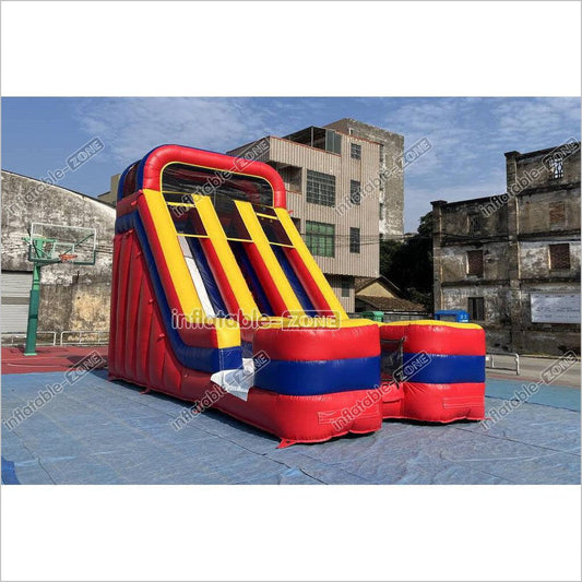 Dual Lane Inflatable Slide Fun Jolly Jumper Crazy Inflatable Big Slide For Party Inflatable Play Center - Inflatable-Zone