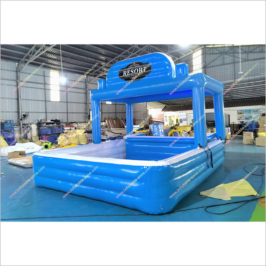 Fun Playground Pool Bar Inflatable Pool Floating Bar Party Spot Swimming Pool And Bar Near Me - Inflatable-Zone