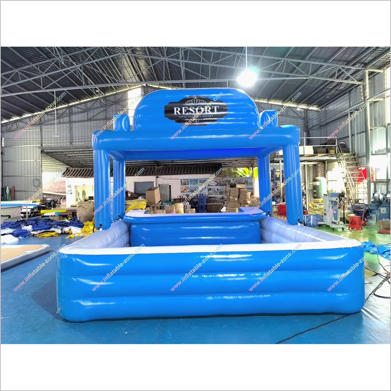 Fun Playground Pool Bar Inflatable Pool Floating Bar Party Spot Swimming Pool And Bar Near Me - Inflatable-Zone