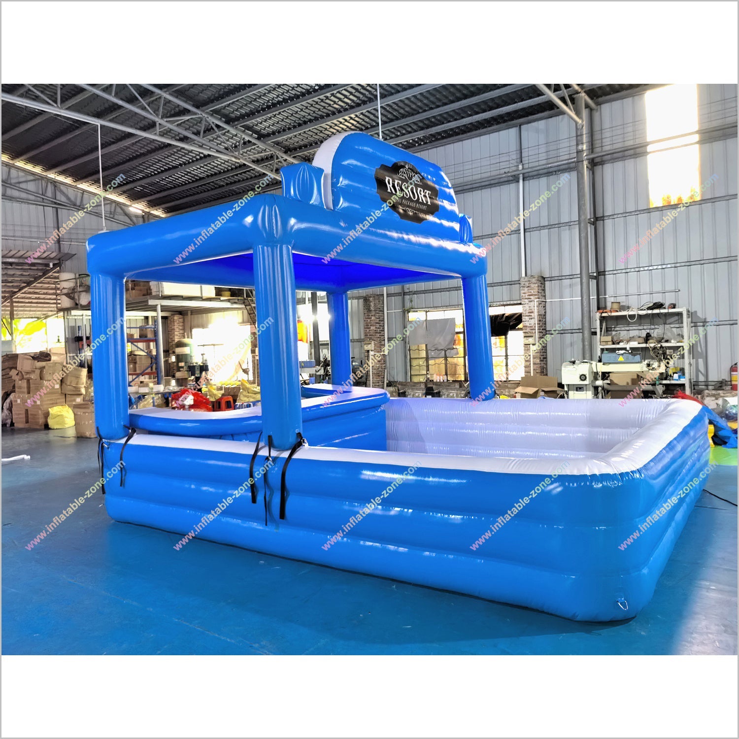 Fun Playground Pool Bar Inflatable Pool Floating Bar Party Spot Swimming Pool And Bar Near Me - Inflatable-Zone