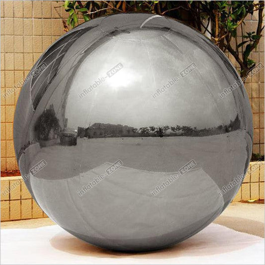 Silver Reflective Giant Inflatable Mirror Ball Balloon Inflatable Event Decoration Inflatable Disco Balls - Inflatable-Zone