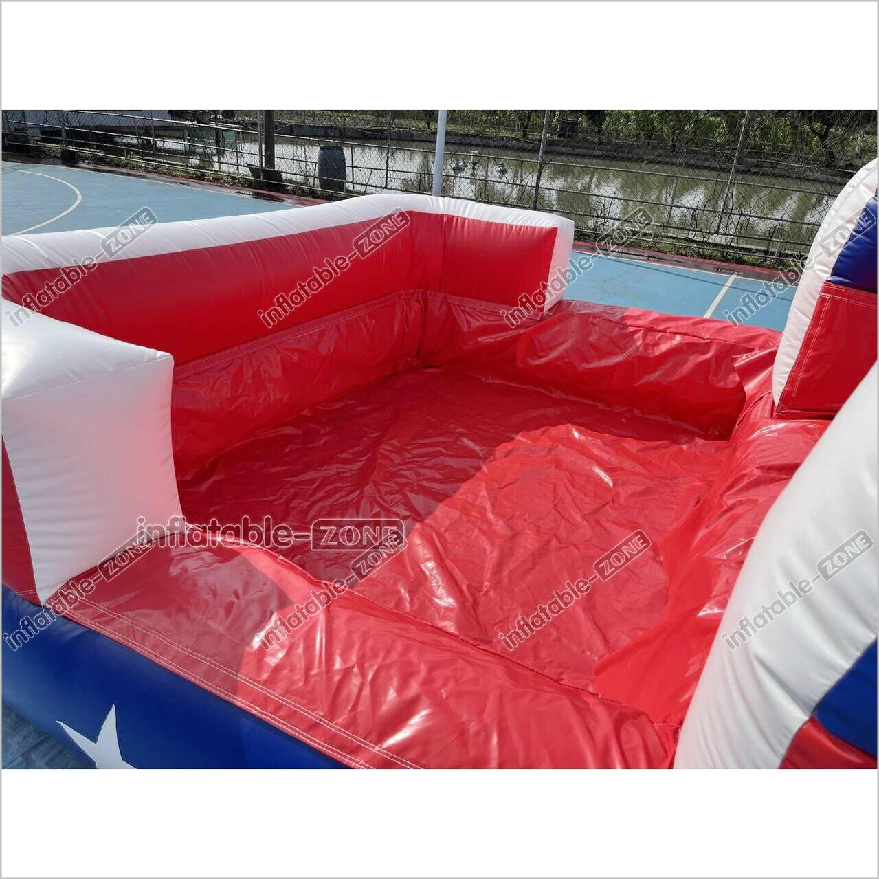 Americana Stars Giant Inflatable Water Slide Commercial Inflatable Pool Playground For Summer Party Events - Inflatable-Zone