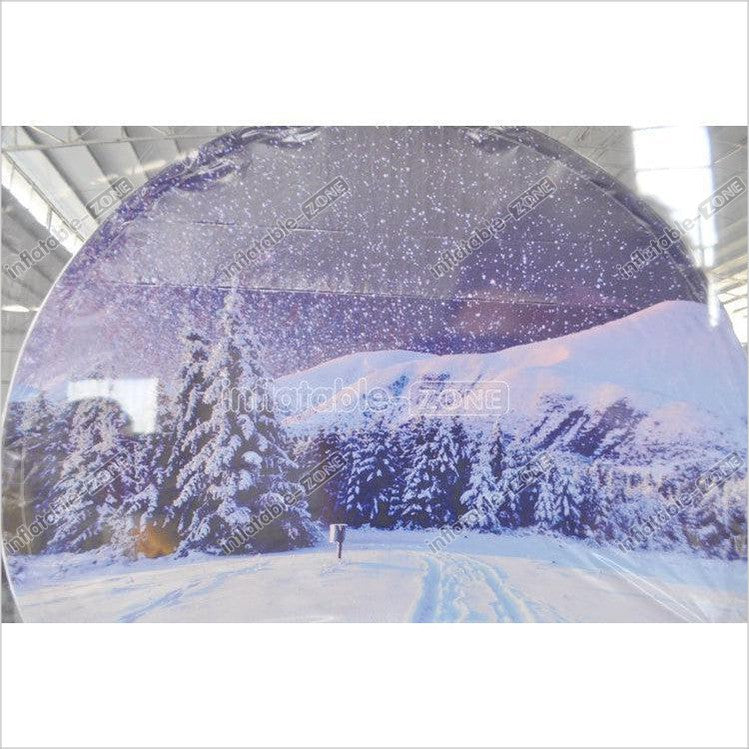Custom-size giant-inflatable-snow-globe inflatable christmas snow globe
